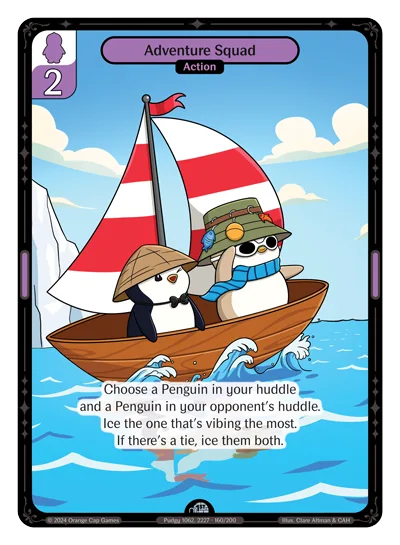 Adventure Squad, a Vibes card