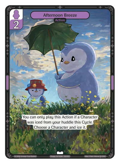 Afternoon Breeze, a Vibes card