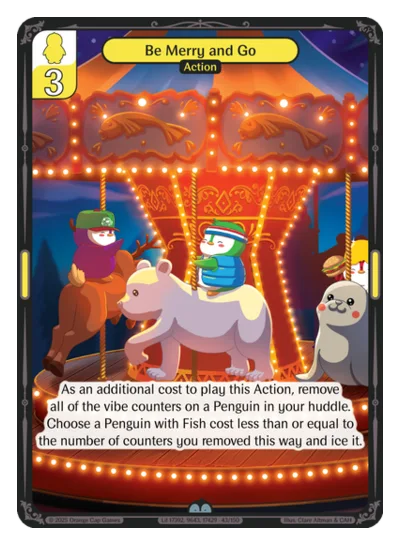 Be Merry and Go, a Vibes card