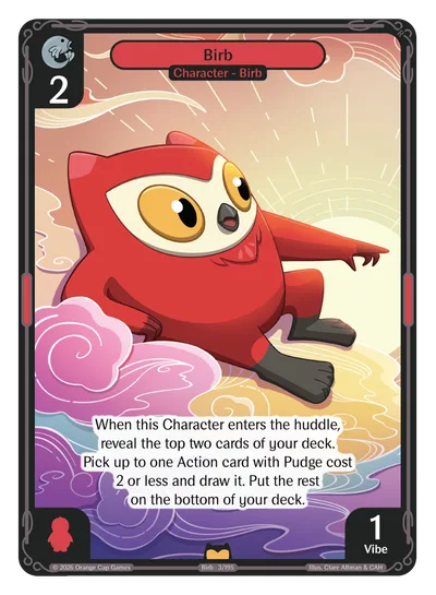 Birb, a Vibes card