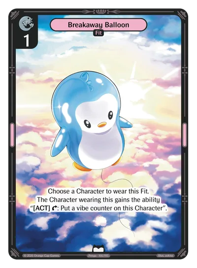 Breakaway Balloon, a Vibes card