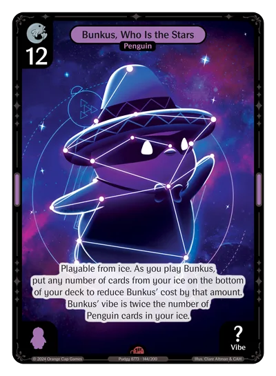 Bunkus, Who Is the Stars, a Vibes card