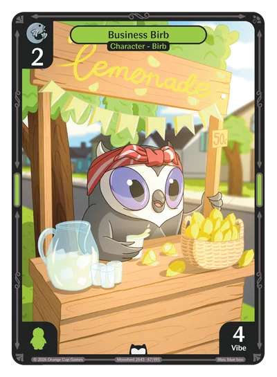 Business Birb, a Vibes card