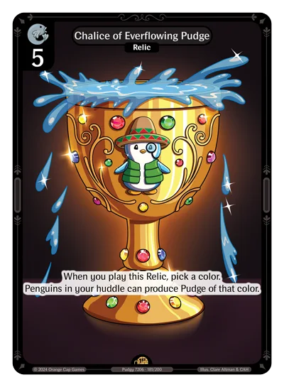 Chalice of Everflowing Pudge, a Vibes card