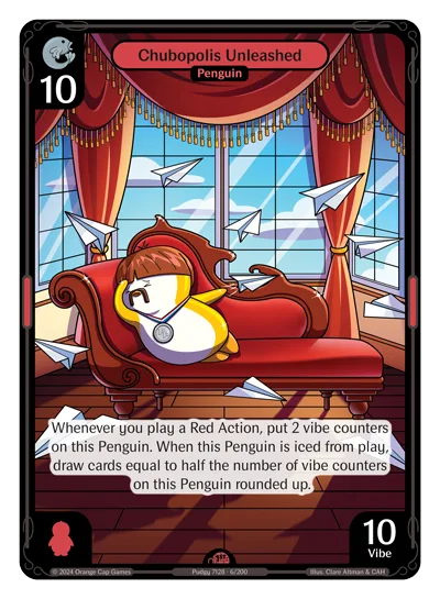 Chubopolis Unleashed, a Vibes card