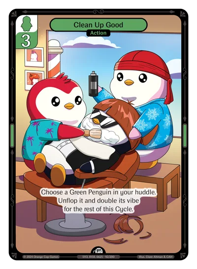 Clean Up Good, a Vibes card