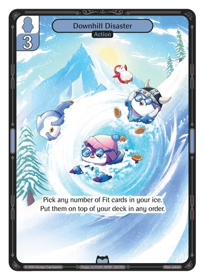 Downhill Disaster, a Vibes card
