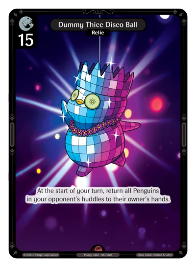 Dummy Thicc Disco Ball, a Vibes card