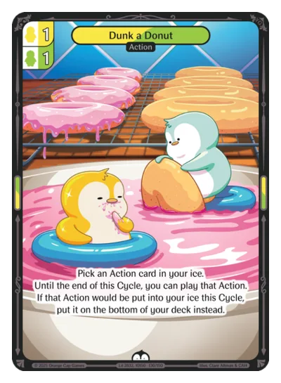 Dunk a Donut, a Vibes card
