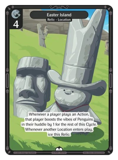Easter Island, a Vibes card