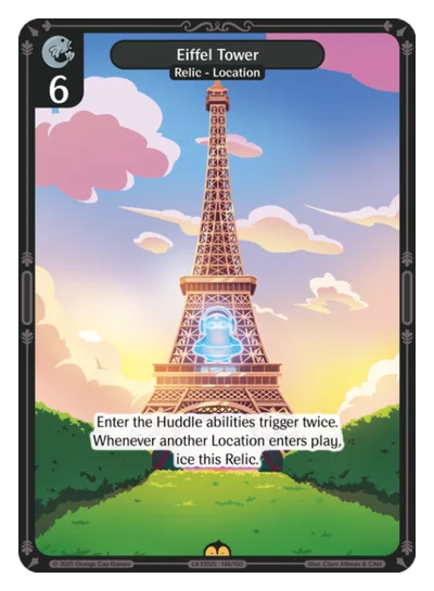 Eiffel Tower, a Vibes card