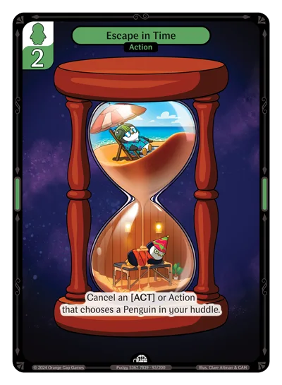Escape in Time, a Vibes card