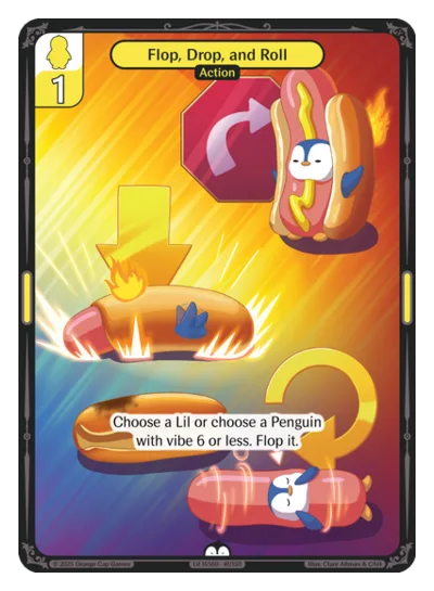 Flop, Drop, and Roll, a Vibes card