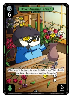 Flower-Arranging Penguin