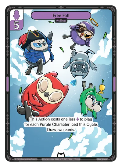 Free Fall, a Vibes card