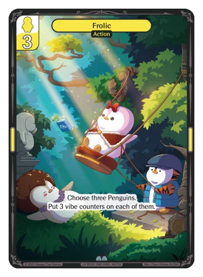 Frolic, a Vibes card