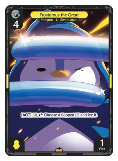 Frosterous the Great, a Vibes card
