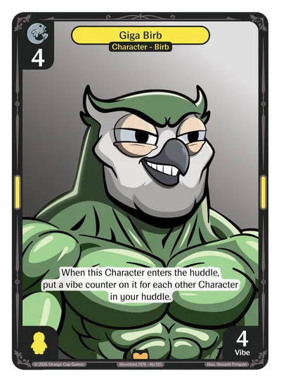 Giga Birb, a Vibes card