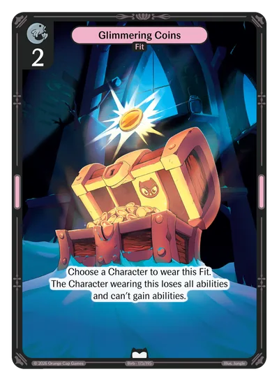 Glimmering Coins, a Vibes card