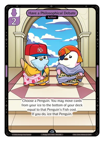Have a Philosophical Debate, a Vibes card