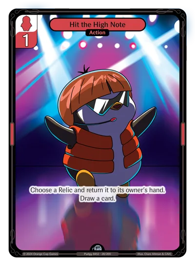Hit the High Note, a Vibes card