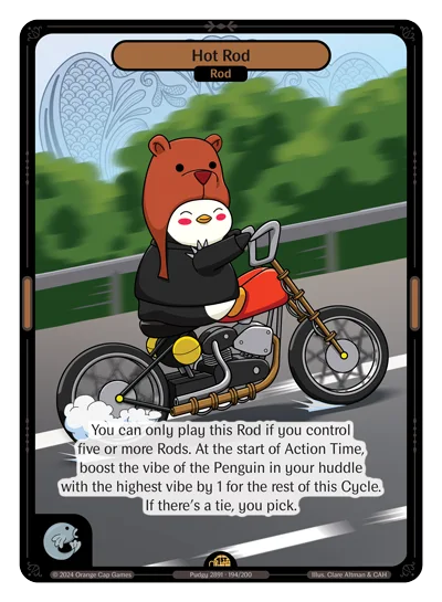 Hot Rod, a Vibes card