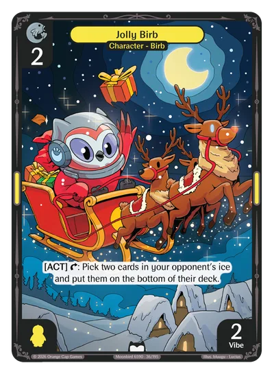 Jolly Birb, a Vibes card