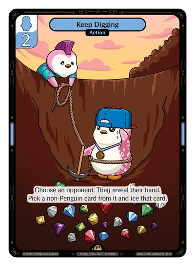 Keep Digging, a Vibes card