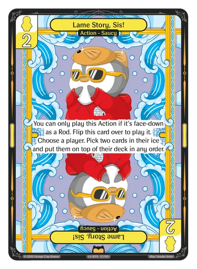 Lame Story, Sis!, a Vibes card