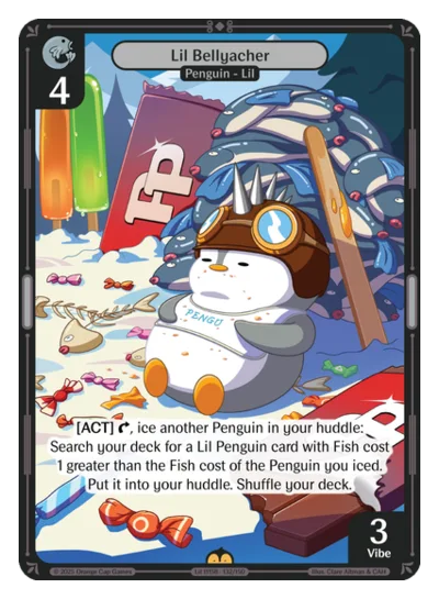 Lil Bellyacher, a Vibes card