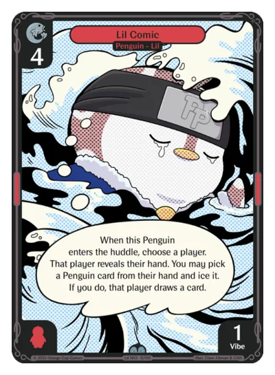 Lil Comic, a Vibes card