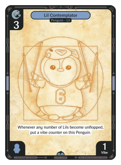 Lil Contemplator, a Vibes card
