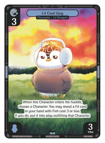 Lil Cool Guy, a Vibes card