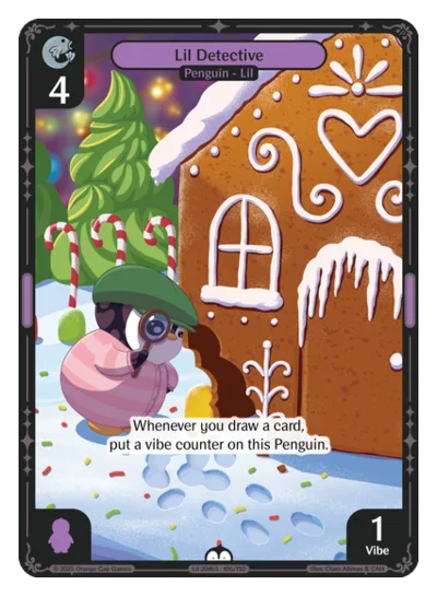 Lil Detective, a Vibes card