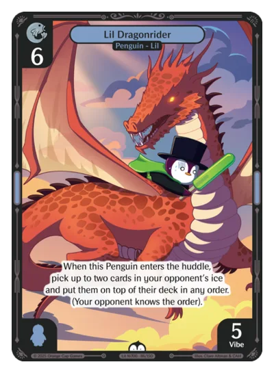 Lil Dragonrider, a Vibes card