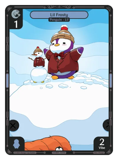 Lil Frosty, a Vibes card
