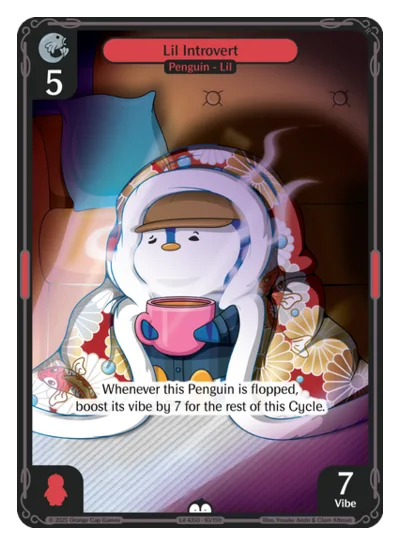 Lil Introvert, a Vibes card