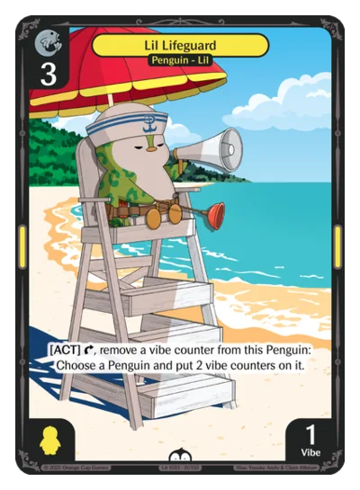 Lil Lifeguard, a Vibes card
