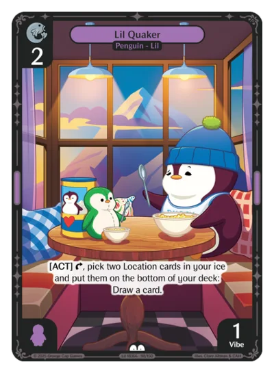 Lil Quaker, a Vibes card