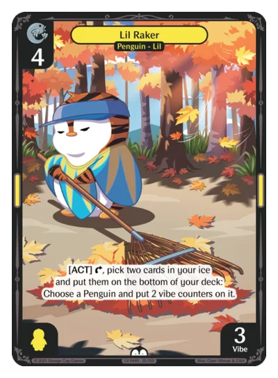 Lil Raker, a Vibes card