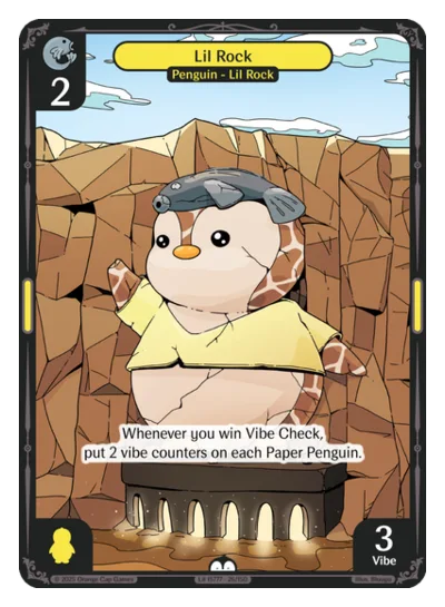 Lil Rock, a Vibes card