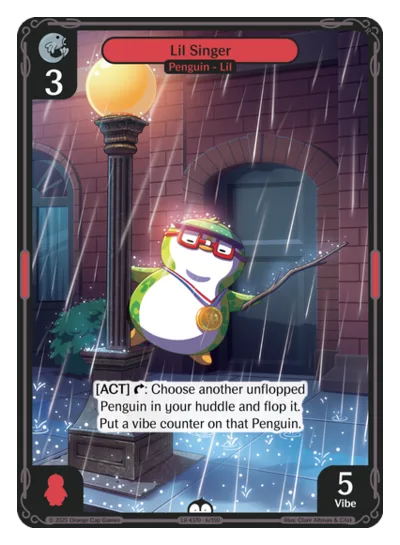 Lil Singer, a Vibes card