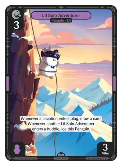 Lil Solo Adventurer, a Vibes card