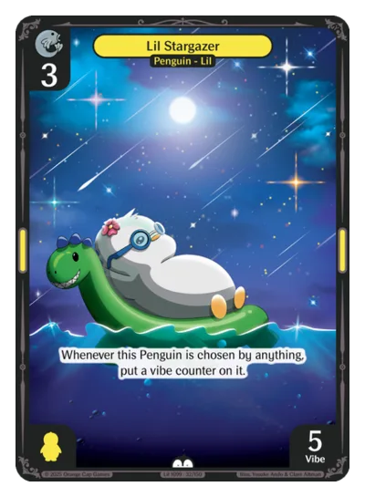 Lil Stargazer, a Vibes card