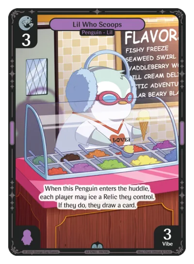 Lil Who Scoops, a Vibes card