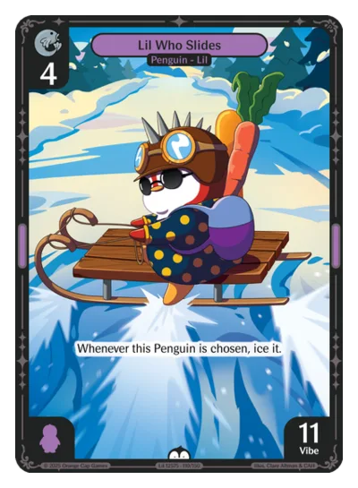 Lil Who Slides, a Vibes card