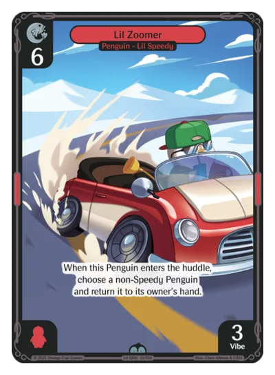 Lil Zoomer, a Vibes card