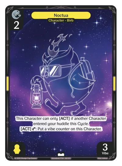 Noctua, a Vibes card