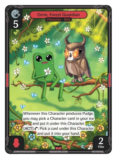 Orrin, Forest Guardian, a Vibes card