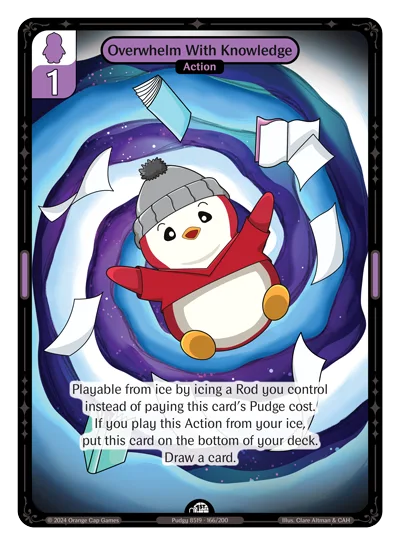 Overwhelm With Knowledge, a Vibes card